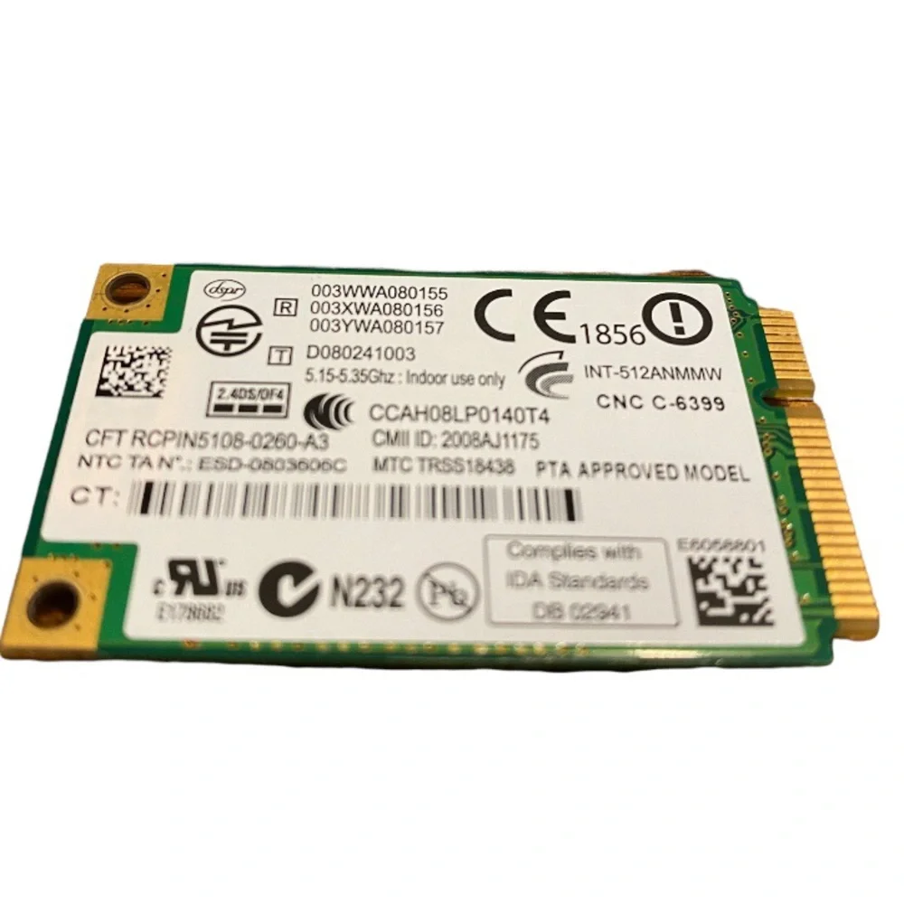 GENUINE HP Intel 5100 480985-001 WIFI 802.11 A/B/G MINI PCIE CARD 512AN_MMW